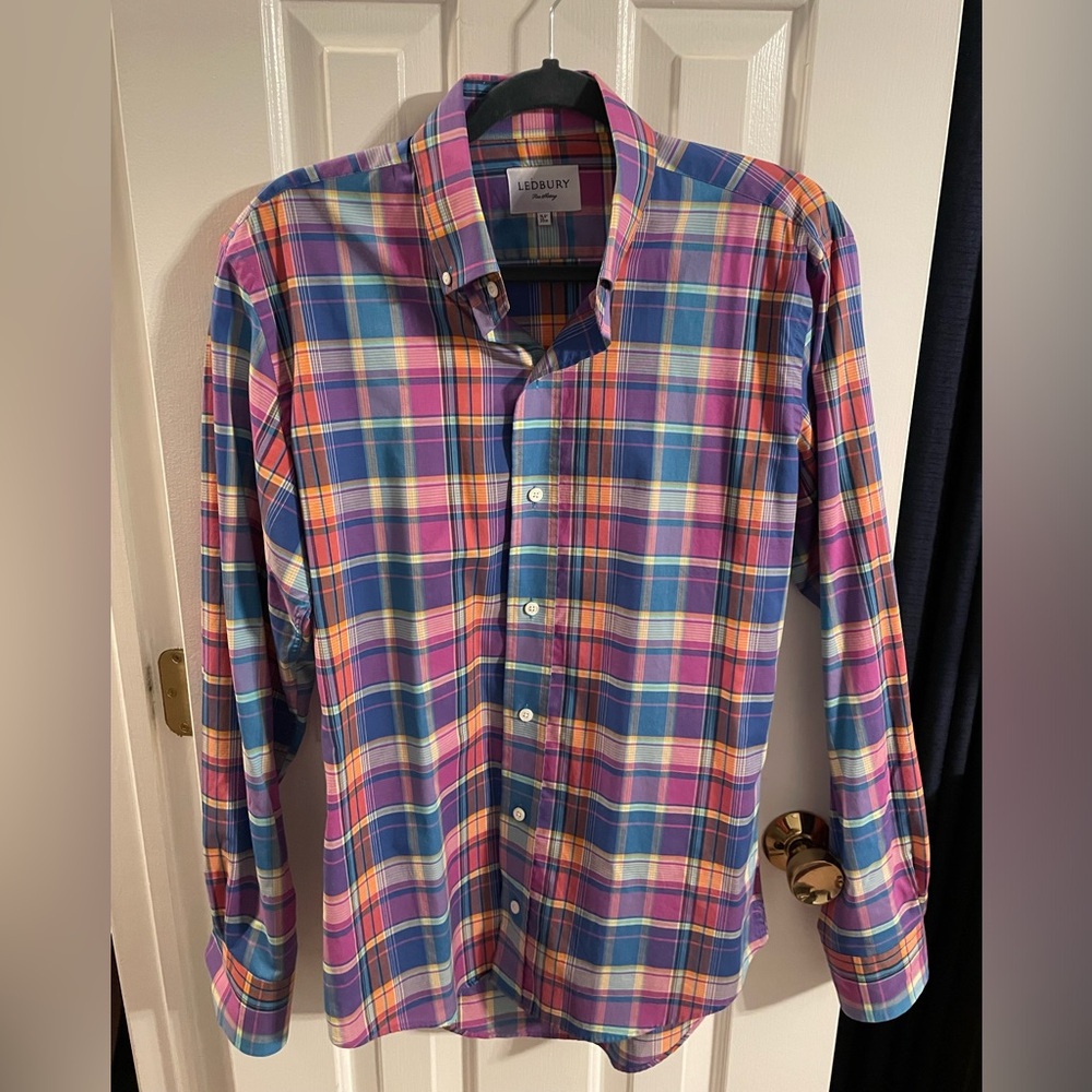 Men’s 15.5 Ledbury madras button down